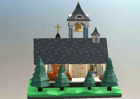 我爱拼模型圣诞敲钟小教堂攻略 圣诞敲钟小教堂图文详解