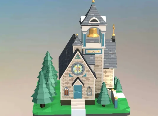 我爱拼模型圣诞敲钟小教堂攻略 圣诞敲钟小教堂图文详解