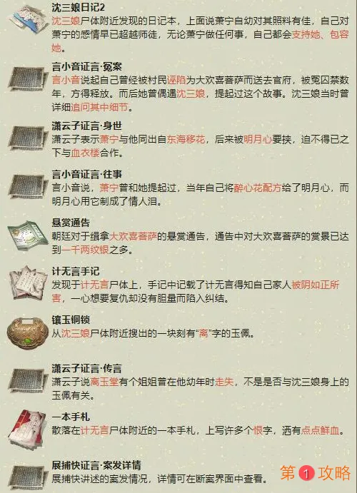 天涯明月刀手游扑朔迷离案件怎么过 天刀手游扑朔迷离案件通关攻略