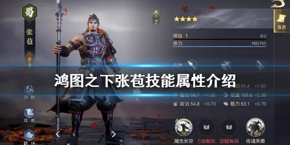 鸿图之下张苞技能怎么样 张苞技能