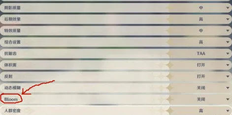 原神bloom选项是什么意思 bloom设