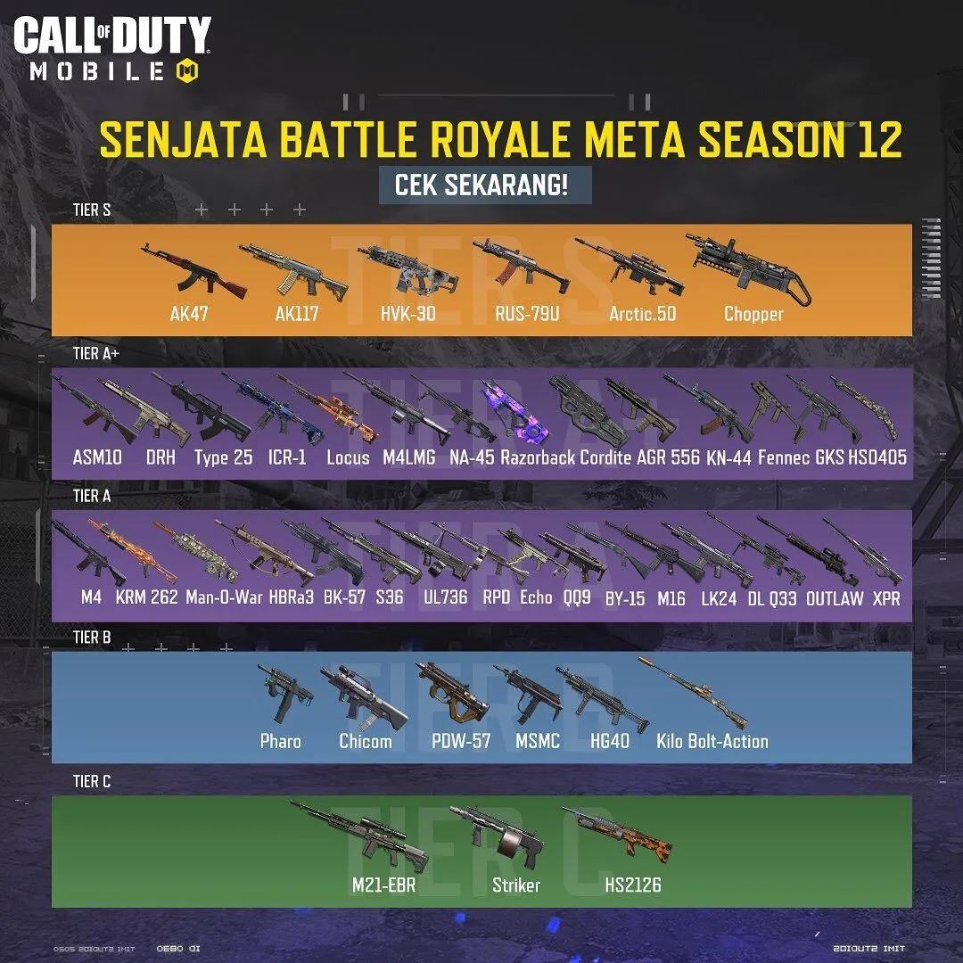 使命召唤手游生存模式枪械排名 生