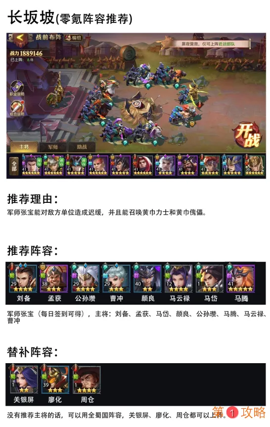 少年三国志零长坂坡攻略 长坂坡阵