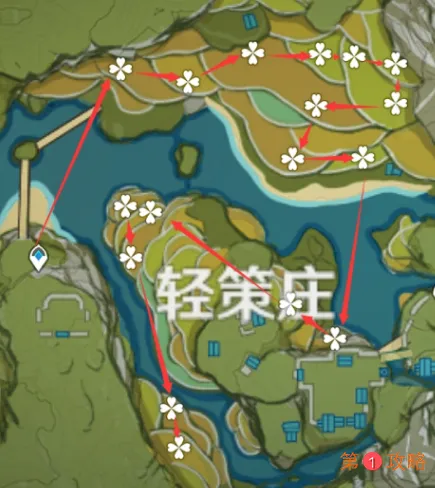 原神琉璃百合收集路线