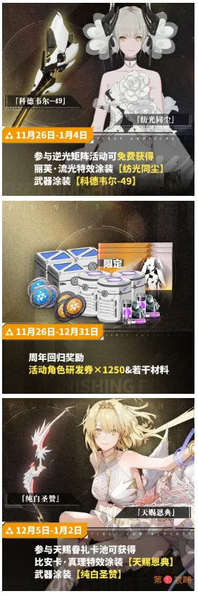 战双帕弥什一周年庆福利大全 一周年庆典福利汇总