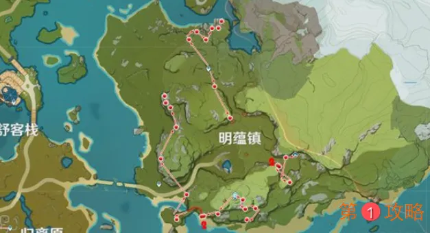 原神琉璃袋快速采集路线分享