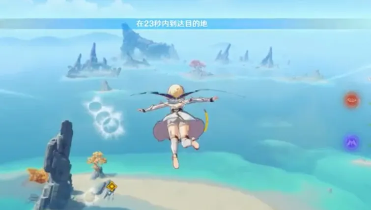 原神飞行挑战23秒与高分技巧通关攻