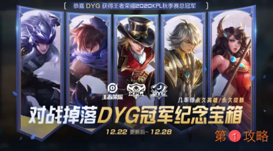 王者荣耀DYG冠军纪念宝箱怎么获得