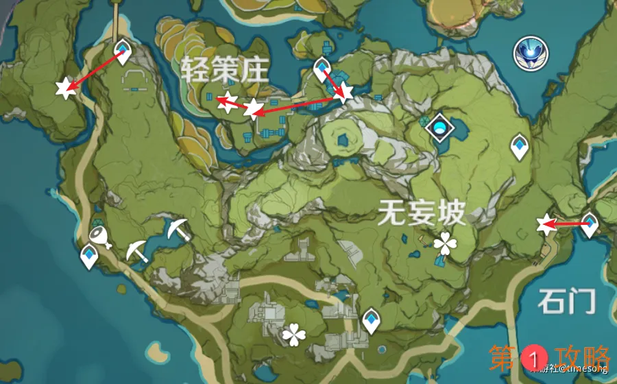 原神圣遗物狗粮收集路线