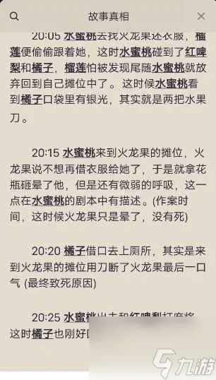 百变大侦探暗流涌动的水果摊凶手是谁暗流涌动的水果摊剧本杀凶手答案解析