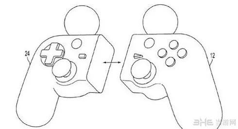 索尼ps4游戏手柄专利曝光 居然能够一分为二(gonglue1.com)