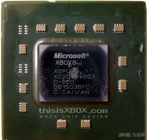 含有XBOX 8字样的芯片照片(gonglue1.com)