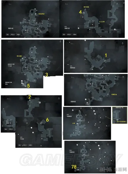 神偷4全关卡地形图(gonglue1.com)