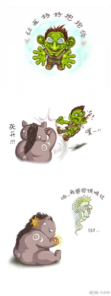 炉石传说搞笑漫画图片发布 超萌绘画趣味十足