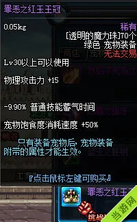 DNF下城与勇士新宠物装备大全 烈焰不死鸟之羽属性点赞10(gonglue1.com)