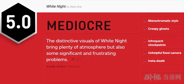 白夜游戏获IGN5.0差评 乏力的固定