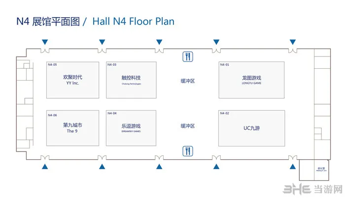 ChinaJoy2015展会现场各大游戏厂商展位分布图3(gonglue1.com)