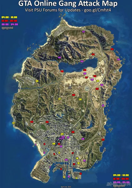 GTAOL帮派战争时间地点一览 帮派地