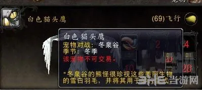 魔兽世界白色猫头鹰怎么刷 白色猫