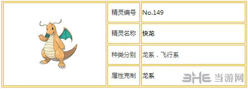 口袋妖怪重制快龙有用吗 快龙属性