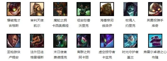 lol12.7周免英雄查询 英雄联盟12月