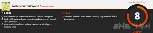 《耀西的手工世界》Gamespot8分(gonglue1.com)