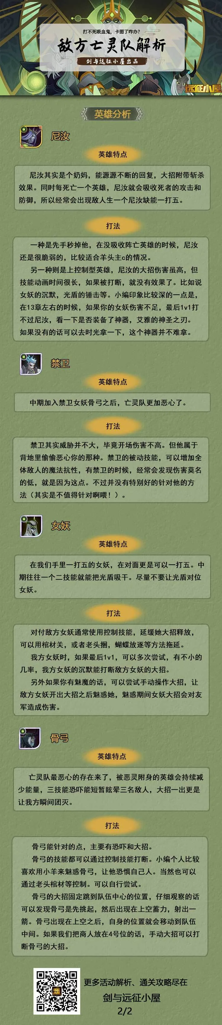 剑与远征亡灵队攻略 亡灵队搭配及玩法分享