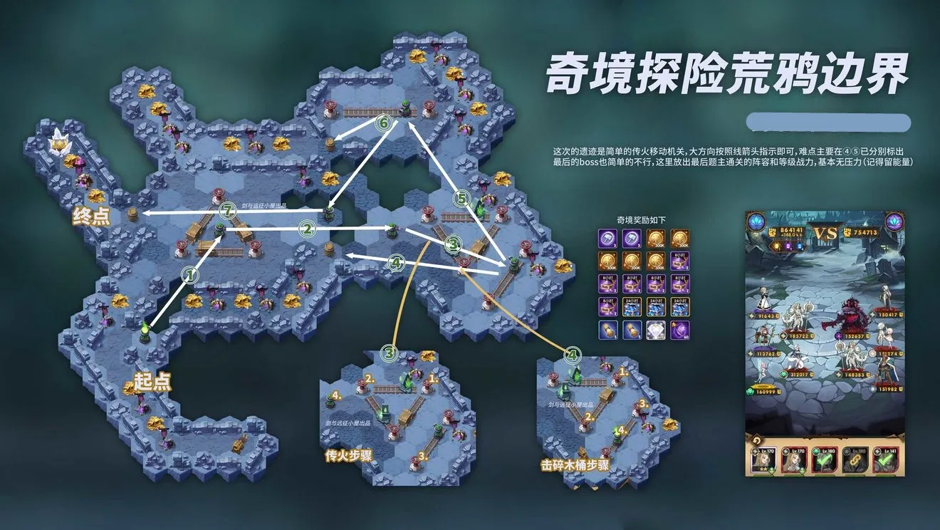 剑与远征荒鸦边界攻略 荒鸦边界路