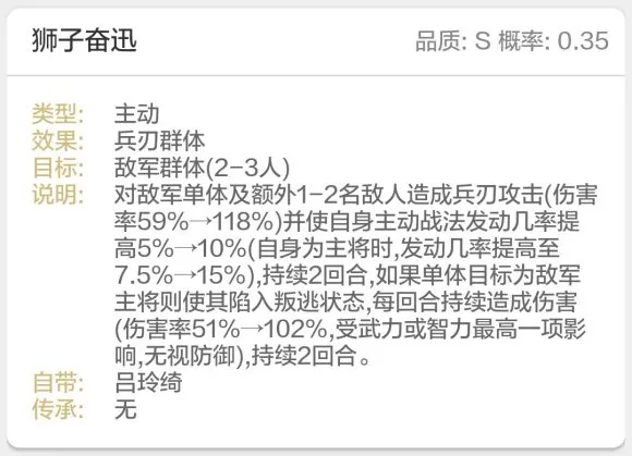 三国志战略版吕玲绮战法阵容搭配攻略