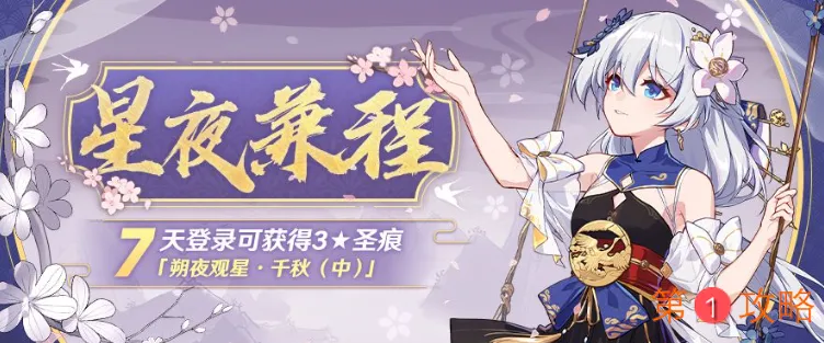 崩坏3星夜兼程新版本7日登录活动奖