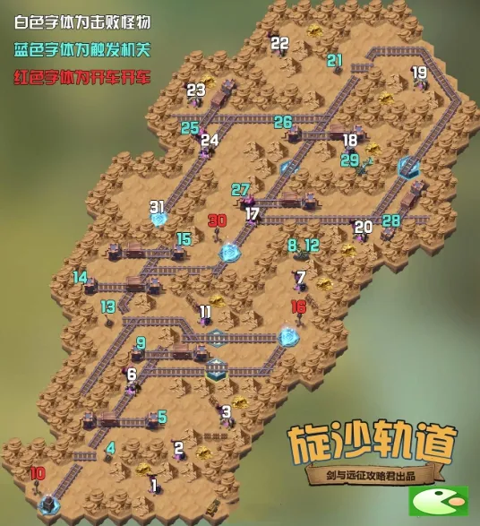 剑与远征旋沙轨道路线图分享 旋沙