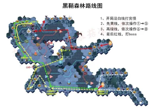 剑与远征黑鞘森林通关路线图 黑鞘森全宝箱奖励通关攻略