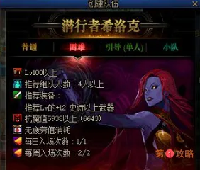 DNF国服希洛克团本门槛介绍 希洛克团本全部模式门槛要求一览